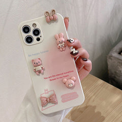 Pink Bunnies Case For IPhone