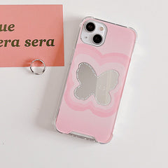 Pink Butterfly Case For IPhone