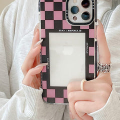 Pink Checkerboard Case For IPhone