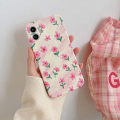 Pink Floral Case For IPhone