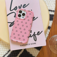 Pink Smile Face Case For IPhone