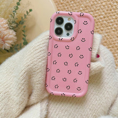 Pink Smile Face Case For IPhone