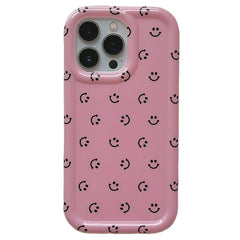 Pink Smile Face Case For IPhone