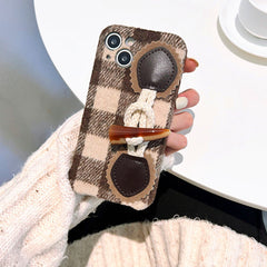 Plaid Buckle Case For IPhone