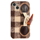 Plaid Buckle Case For IPhone