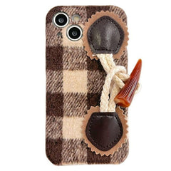 Plaid Buckle Case For IPhone