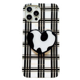 Plaid Heart Case For IPhone