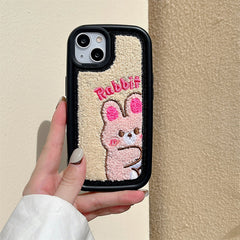 Rabbit Embroidered Case For IPhone