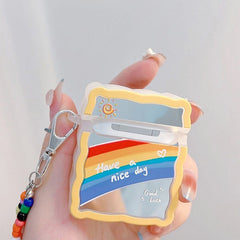 AirPods-Hülle mit Regenbogenkette