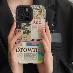Red & Brown Case For IPhone