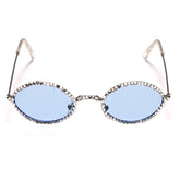 Rhinestone Oval Glasses
