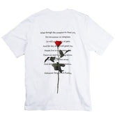 T-Shirt mit Gothic-Rose