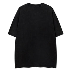 Camiseta extragrande desgastada para hombre "Smoking Time"