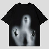 Punk Rock T Shirts Unreal Shadows Oversized Graphic Tee