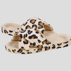 Zapatillas de baño de punta abierta para mujer