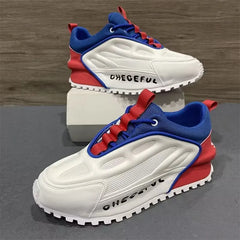 Slip-On Elevator Shoes for Men Checeful Chunky Sneakers