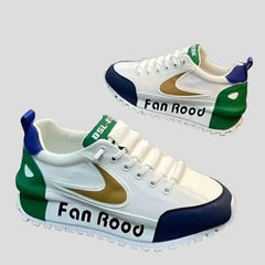 Fan Rood Platform Sneakers for Men