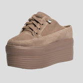 Platform Suede Slip-on Sneaker Sandals for Women