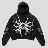 Spider Hoodie Black Streetwear for Men
