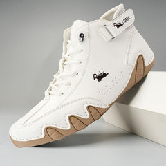 Leather Sneakers - High Top for Men