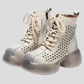 Platform Genuine Leather Ankle Boots for Women