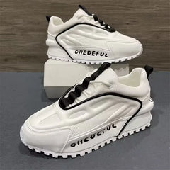 Slip-On Elevator Shoes for Men Checeful Chunky Sneakers