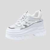 Stylish Leather Platform Sneakers for Women
