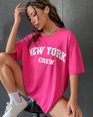 Camiseta extragrande de Nueva York: una declaración de moda urbana para mujer