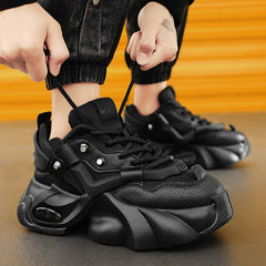 Casual Chunky Sports White Platform Sneakers for Men