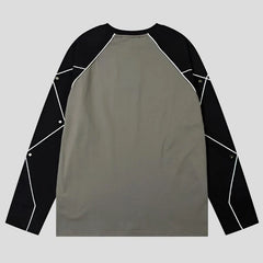 Camiseta de manga larga raglán con diseño de Speed Racer Block