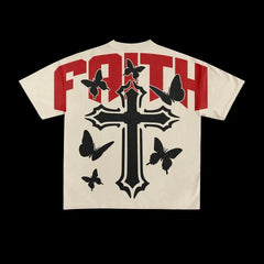 Faith Cotton Oversized Graphic Tee