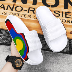 Chanclas de verano con grafiti para hombre