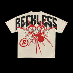 Camisetas de algodón con estampado gráfico Reckless para hombre
