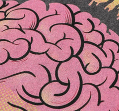 Camisetas gráficas lavadas de calavera zombi para hombre