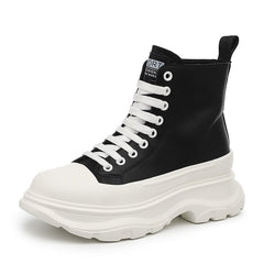 Zapatillas de lona gruesas para mujer