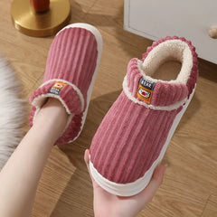 Unisex Cozy Winter Fur-Lined House Slippers