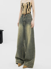 Baggy Jeans - Wide Leg, High Rise for Women