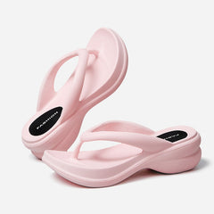 Sommer-Flip-Flops mit dicker Sohle für Damen
