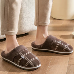 Memory Foam Winter Slippers - Large Size for Men