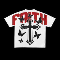 Faith Cotton Oversized Graphic Tee