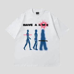 Camiseta clásica de algodón extragrande para hombre