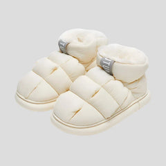 High Top Unisex Ankle Slippers - Warm Plush, Anti-slip