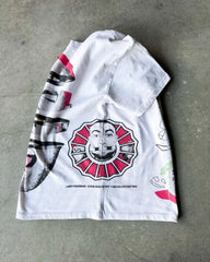 Retro Street Portrait Tee Men's Oversized Top