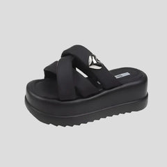 Plateau-Sandalen mit Keilabsatz für Damen