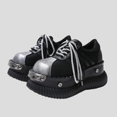 Goth Plateau Sneakers Metal Rock Punk Style für Damen