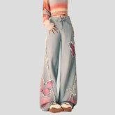 Wide Leg Trousers Women's Butterfly Jeans