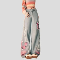 Wide Leg Trousers Women's Butterfly Jeans