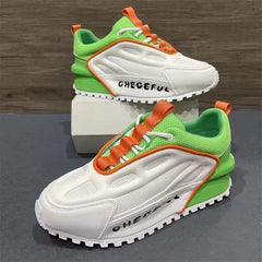 Slip-On Elevator Shoes for Men Checeful Chunky Sneakers