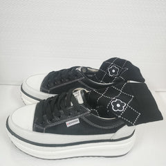 Zapatos huecos de malla de 8 cm para mujer