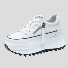 Zapatos huecos de malla de 8 cm para mujer